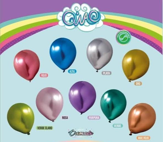 Globo Látex Cromado